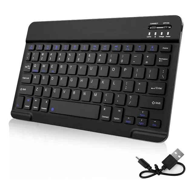 Teclado Inalámbrico Pequeño Bluetooth P/iPad/celular/tableta