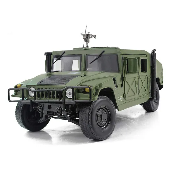 Modelo De Coche A Escala 1/18 De Metal Fundido A Presión, Vehículo Militar Blindado, Camión De Campo De Batalla
