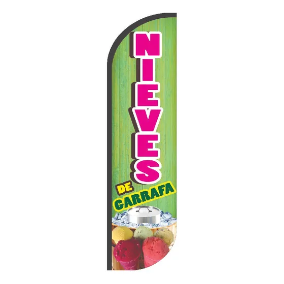 Bandera Publicitaria Nieves De Garrafa (solo Tela) 3.5m