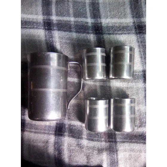 Jarra Y Vasos Renaware Acero Inoxidable