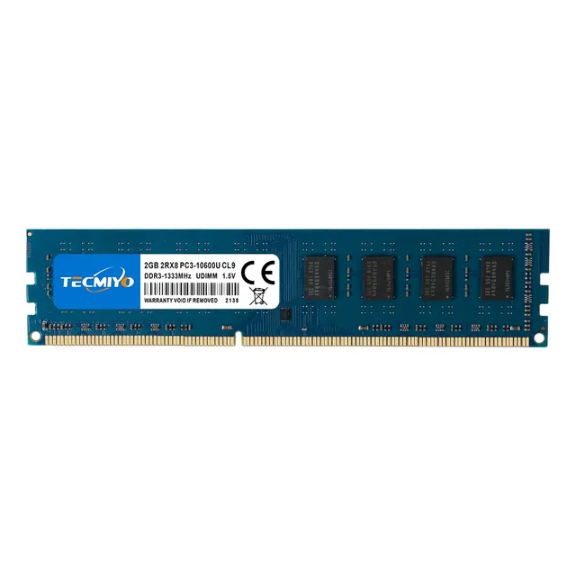 Memoria Ram Tecmiyo 2gb Ddr3-1333 Udimm Pc3-10600u Desktop