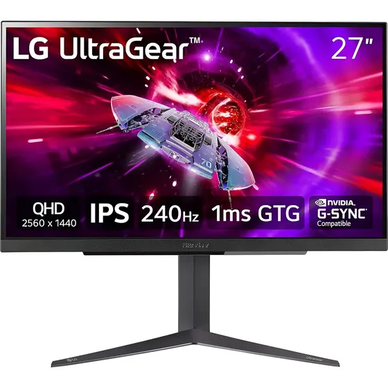 Monitor LG 27 Ultragear Ips 2k Qhd 240hz 1ms G-sync Freesync Negro | Cuotas sin interés