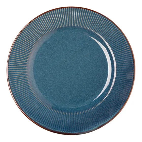 Prato Raso Lyor Linear Azul 27 Cm - Cada