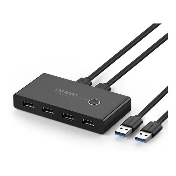 Ugreen - Usb 3.0 Seletor Kvm Switch 4 Portas Usbs 2pcs 30768