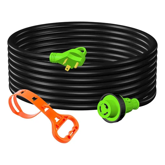 Cable De Extensión Rv De 30 Amperios, Cable De Alambre 3  10