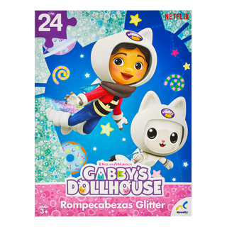 Gabbys Dollhouse Rompecabezas Glitter 24pz 28x38cm Novelty Gabbys Dollhouse Rompecabezas Glitter 24pz 28x38cm Novelty