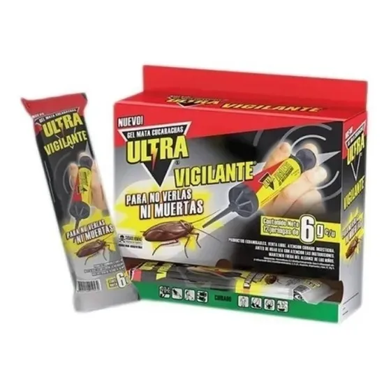 Gel En Jeringa Mata Cucarachas Vigilante Veneno Cebo Fc