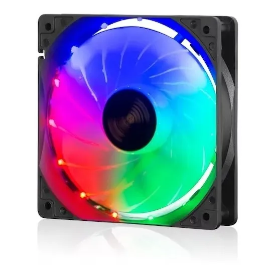 Cooler Led Gamer Rainbow Ab125 Para Case 12cm - Pc