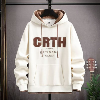 Moletom Masculino Com Capuz Da Marca Moderna, Solto, Casual Moletom Masculino Com Capuz Da Marca Moderna, Solto, Casual