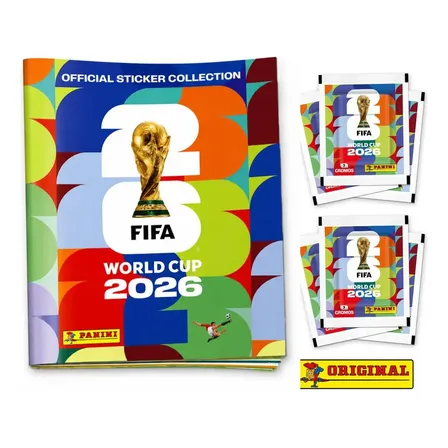 Álbum Copa Do Mundo Fifa 2026 + Brinde 14 Figurinhas