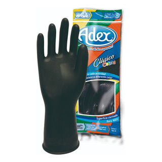 Guante De Látex Colors Negro Adex (12 Pares) Guante De Látex Colors Negro Adex (12 Pares)
