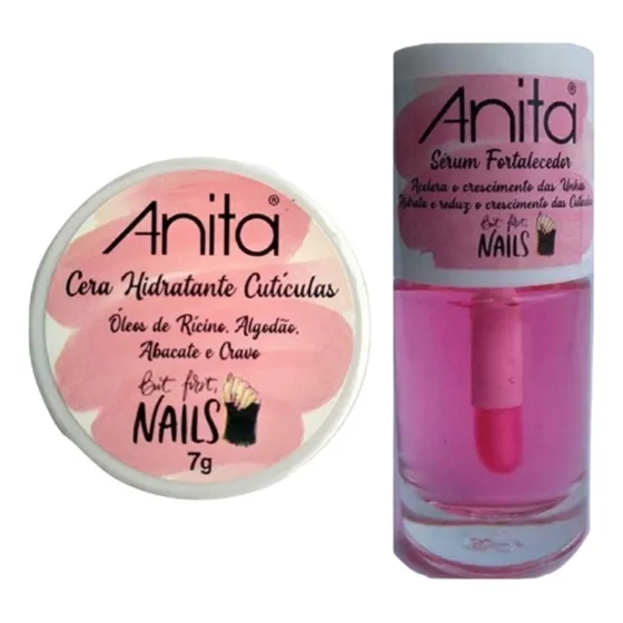 Sérum Fortaceledor E Cera Hidratante Para Cutículas Anita Cor Serum + Cera Hidratante Anita