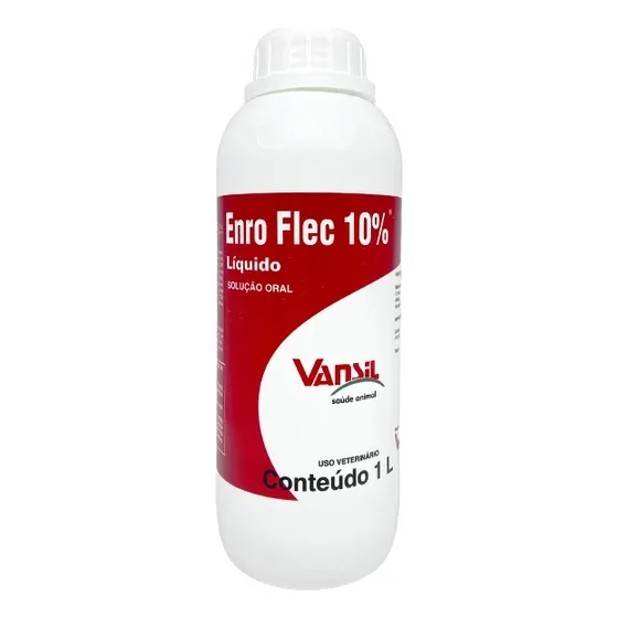 Enro Flec Enrofloxacino Oral 10% - 1 Litro - Vansil