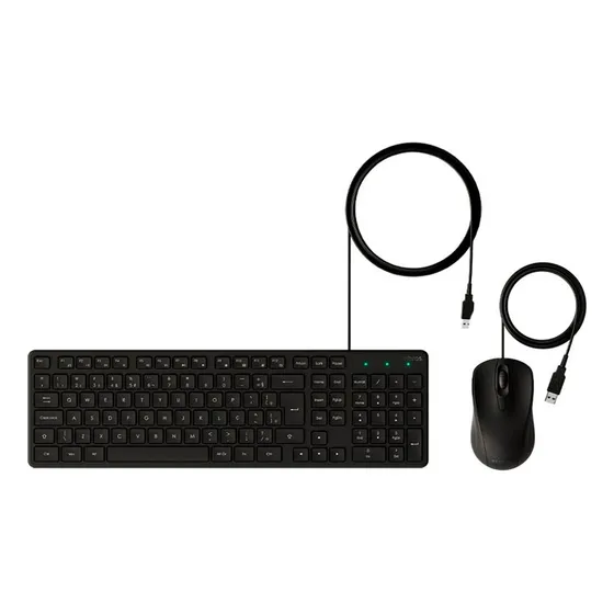 Combo Teclado E Mouse Com Fio Silencioso Cci 20 Intelbras 