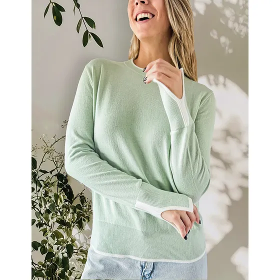 Sweater Lulyna Combinado Bremer Mujer