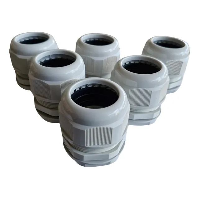 10 Conector Glandula Nylon 1 1/2'' Gris