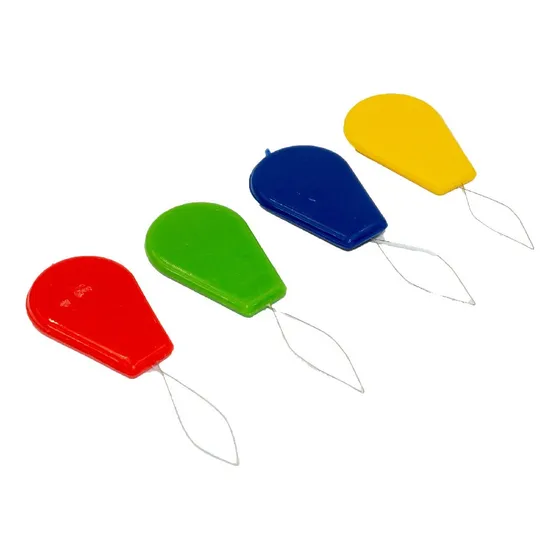 Enhebrador De Agujas Plastico, Pack 4 Unidades