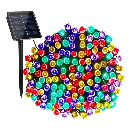Luces Guirnalda Solar 20 Metros 200 Led Multicolor Navidad | Cuotas sin interés