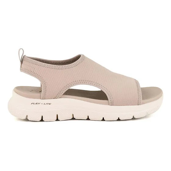 Sandalia Casual Skechers Flex Appeal 4.0 Moon Lines Beige