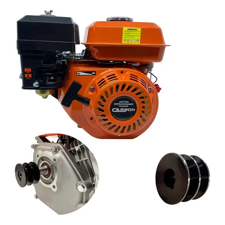 Motor Estacionario Gasolina 7hp Eixo 3/4 19,05mm Com Polia