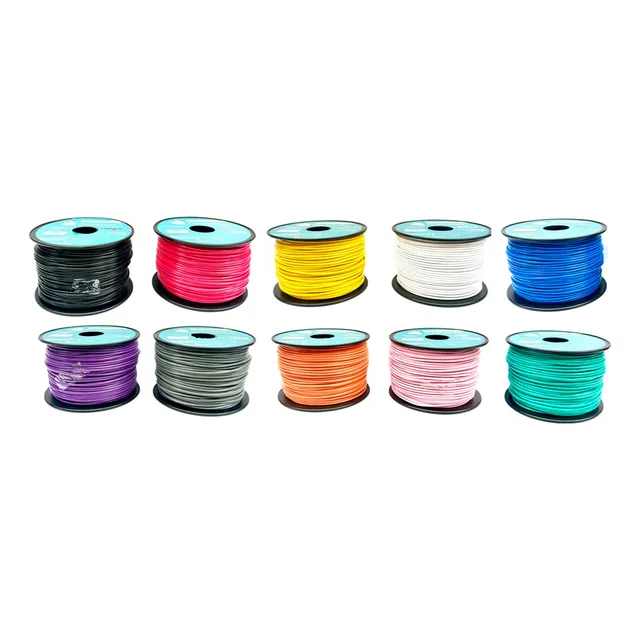 Carrete Cable Plástico Automotriz Calibre 18 100 Mts Colores