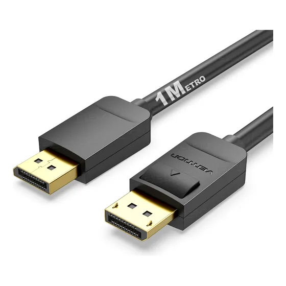 Cabo Displayport 1.2 4k Gamer 240hz Tv Pc 1m Vention 21gbps