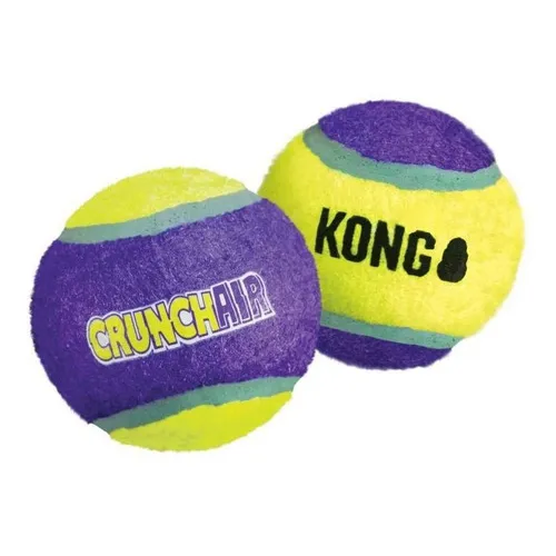 Kong Crunch Air Ball Juguete Pelota Perros Medium - Color Amarillo + Violeta