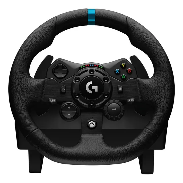 VOLANTE DE CARRERAS Y PEDALES LOGITECH G G923 XBOX ONE Y PC COLOR NEGRO