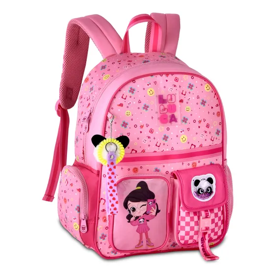Mochila Infantil De Costas Luluca Clio Lu24615j Cor Rosa
