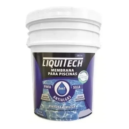 10l Membrana Liquida 3 En 1 Para Piscinas Liquitech Davinci