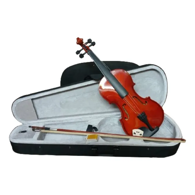 Violin Acustico 4/4 Incluye Estuche Brea Y Arco Color Marrón