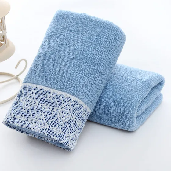 Perzoe Toalla Facial Altamente Absorbente Bordada Algodon