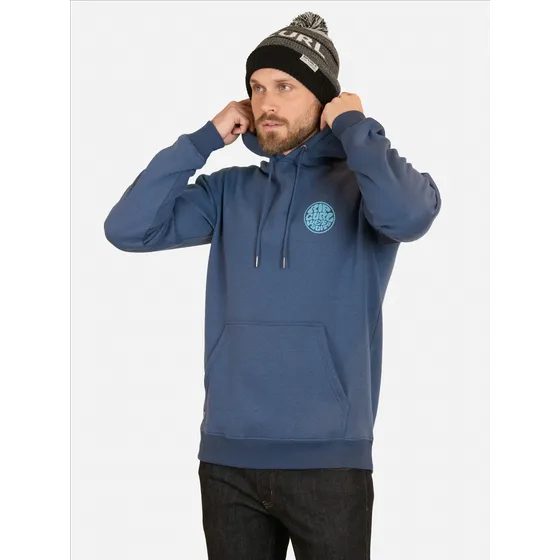 Poleron Canguro Wetsuits Logo Azul Hombre Rip Curl