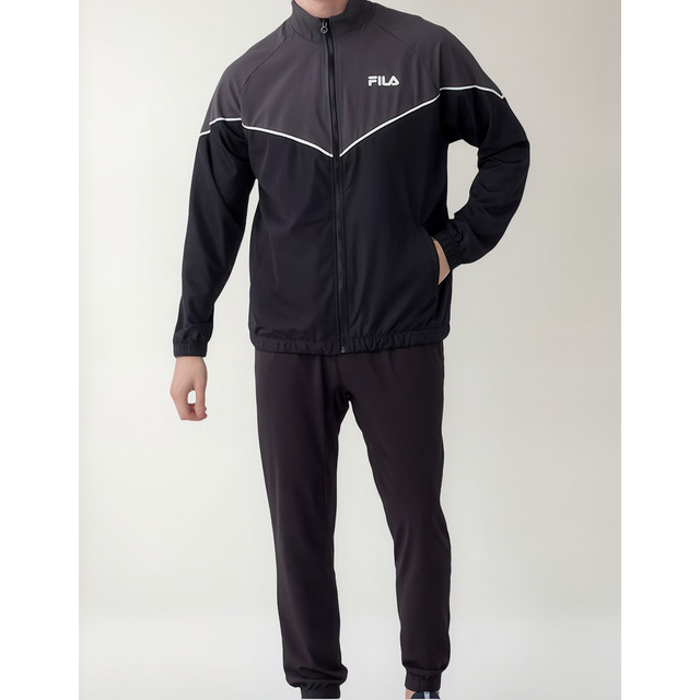 Conjunto Agasalho Masculino Fila Blocks Jaqueta + Calça Conjunto Agasalho Masculino Fila Blocks Jaqueta + Calça