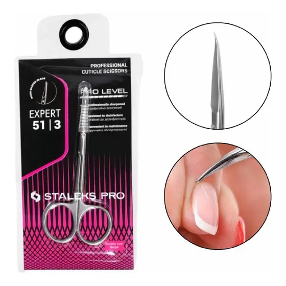 Tijera Para Uñas Y Cuticulas Expert 51/3 Staleks
