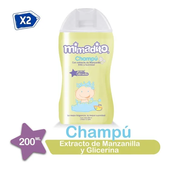 Champú Con Extracto De Manzanilla 200 Ml Mimadito 