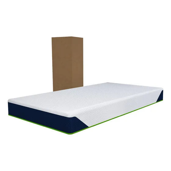 Colchon Individual Espuma Zen Memory Foam Drjoohn 20 Cm Color Blanco