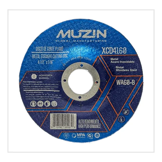 Disco De Corte Centro Deprimido Métal Muzin 4 1/2 X 1/1 3und