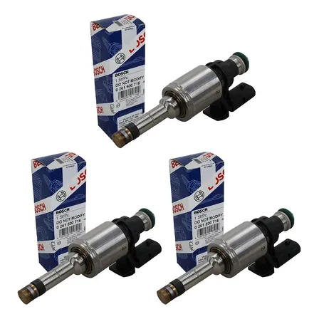 Kit Com 03 Bico Injetor Up Polo Golf Nívus 1.0 Tsi 3cc Bosch