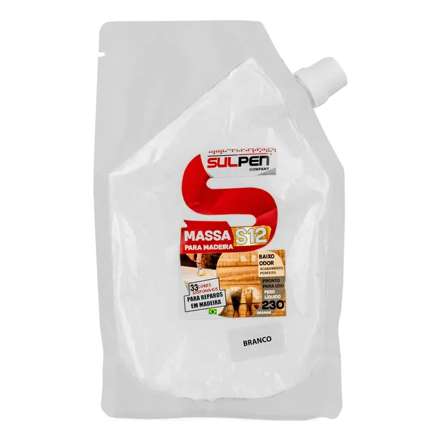 Massa Para Madeira Mdf Moveis S12 Sulpen 230g Reparação
