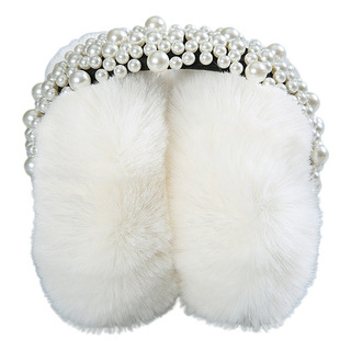 Orejeras De Invierno Con Orejas De Perlas Para Mujer Warm E Orejeras De Invierno Con Orejas De Perlas Para Mujer Warm E