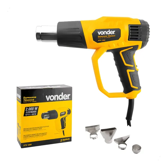 Soprador De Ar Quente 110v Ou 220v 3 Estágios 2000w 60h