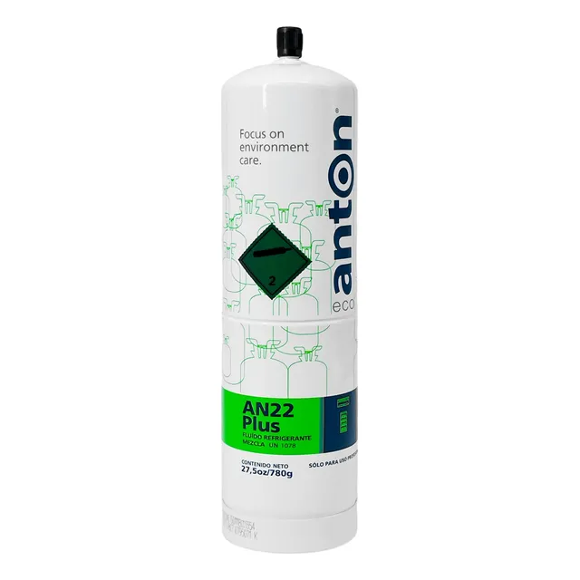 Lata Garrafa Gas Refrigerante Anton An22 Reemplazo R22 780gr