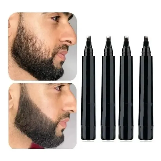 S 3 Peças De Lápis De Barbeiro, Preenchedor De Barba,