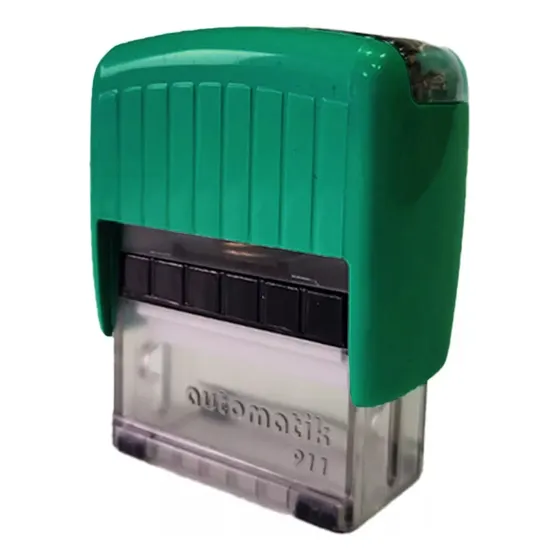 Timbre Personalizado 911, Enviar Info Inmediatamente!!! Tinta Negro Exterior Verde