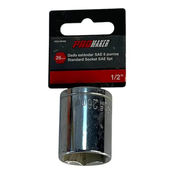 Dado 1/2  X 26mm Std Sae 6pts Promaker