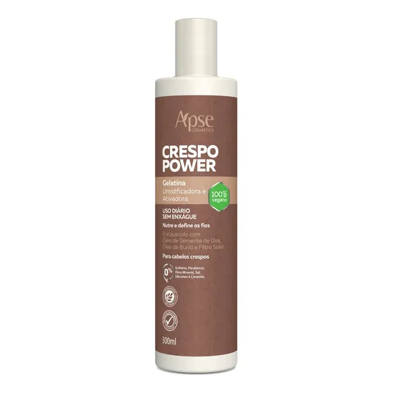Crespo Power Gelatina 300 Ml Ativadora E Umidificadora Apse