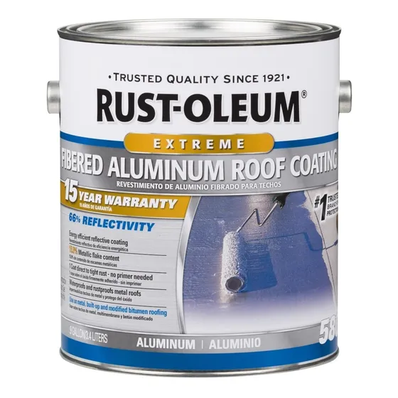  Revestimiento Techos 15 Años + Fibras De Aluminio X 1 Gl.