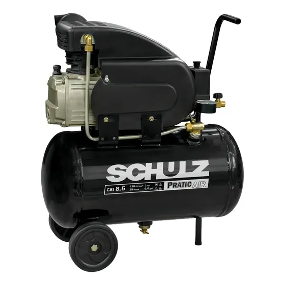 Compressor de ar elétrico portátil Schulz Pratic Air CSI 8.5/25 22.9L 2hp 220V