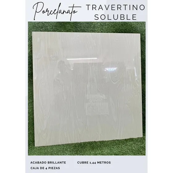 Porcelanato Beige Tipo Travertino Económico 